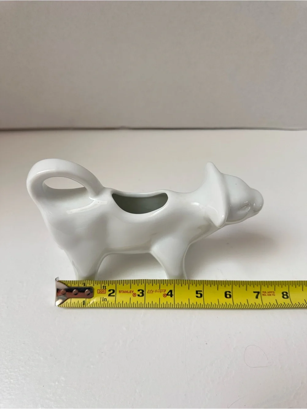 White Ceramic Cow Creamer